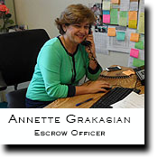 Annette Grakasian, V.I.P. Escrow Officer